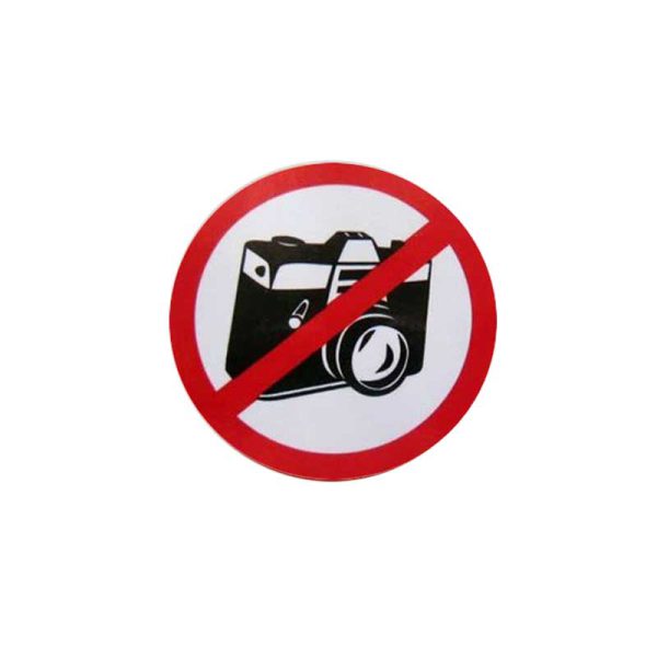 برچسب خودرو طرح عکاسی ممنوع کد 2002
