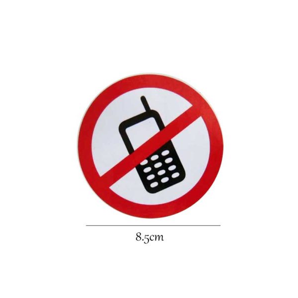 برچسب خودرو طرح تلفن همراه ممنوع کد 2001