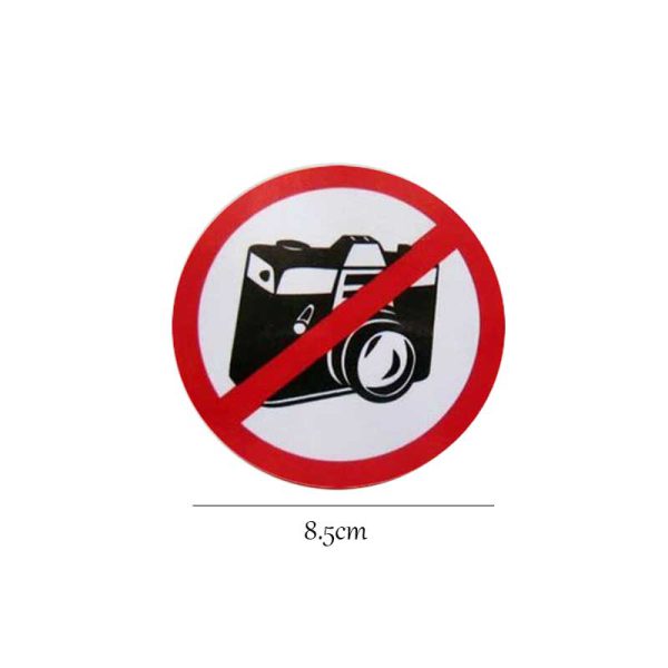 برچسب خودرو طرح عکاسی ممنوع کد 2002